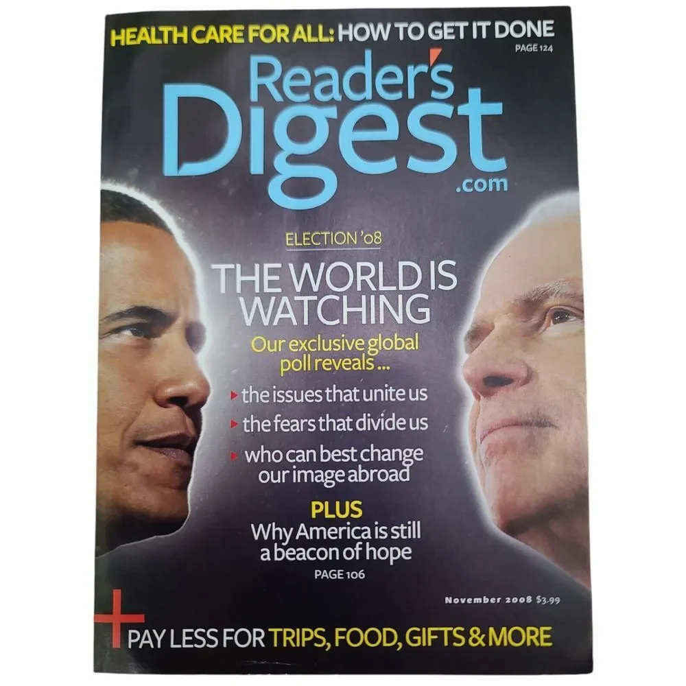 Readers Digest Magazines 34 Issues 2003 - 2009 Vintage Celebrity Health Politics